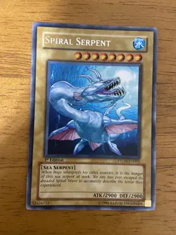 Yu-Gi-Oh! Rare Spiral Serpent 1st Edition STON-EN003 - Image 1