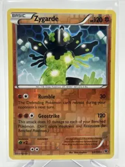 Pokemon TCG XY Fates Collide Zygarde 53/124 Reverse Holo Rare Card - Image 1