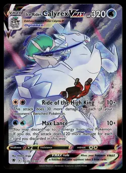 Pokemon Card - Ice Rider Calyrex VMAX Astral Radiance TG15/TG30 Ultra Rare - Image 1