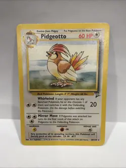 Pokemon TCG Pidgeotto Base Set 2 Rare Card 28/130 - Image 1