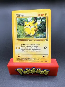 Pikachu 1999 Pokemon Jungle 60/64 NM WOTC Vintage Non-Holo Electric Type Card - Image 1