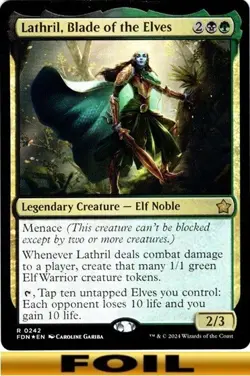 Lathril, Blade of the Elves ** FOIL ** #242 - Foundations - NM MTG - Image 1