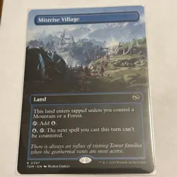 Mistrise Village (Borderless) Tarkir: Dragonstorm Regular - Image 1