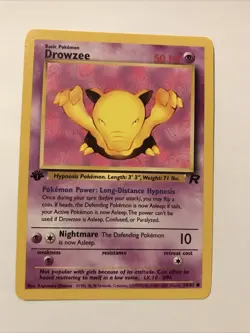 Pokemon TCG Drowzee Team Rocket 54/82 Regular 1st Edition Common Card - Image 1