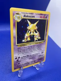 1999 Pokemon Base Set NM Alakazam Holo Rare 1/102 See Photos CLEAN - Image 2