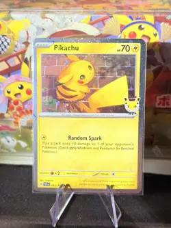 051 /162 Pikachu 2026 Pokemon Day Stamped Promo TCG Near Mint #2 - Image 1
