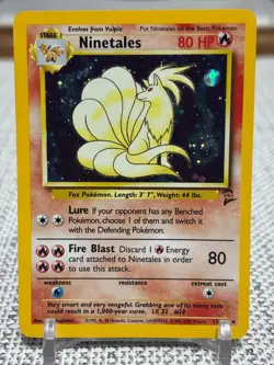 2000 Pokemon #13/130 Ninetales (Base Set 2) Holo - LP - Image 1