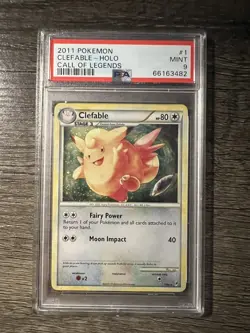 2011 Pokemon Call Of Legends #1 Clefable - Holo PSA 9 - Image 1