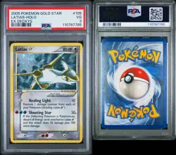 Pokemon Latias Gold Star 105/107 PSA 3 VG EX Deoxys Holo Rare 2005 - Image 3