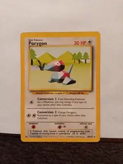 Pokemon TCG Porygon Base Set 39/102 Regular Unlimited Uncommon - Image 1