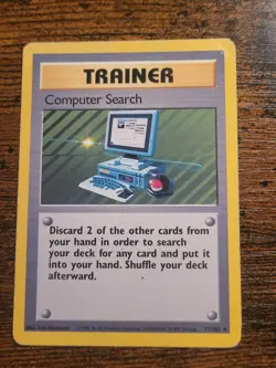 Pokemon TCG Computer Search Base Set 71/102 HP - Image 1