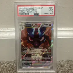 Pokemon TCG Lucario VSTAR SWSH291 Holo Black Star Promo Crown Zenith PSA 9 Mint - Image 1