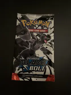 Heavy! 22.86g Pokemon TCG SV 10.5 Black Bolt Booster Pack Sealed! - Image 2