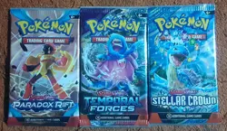 Pokemon TCG Scarlet & Violet Variety Booster Packs Lot Of 3 Packs - Image 1