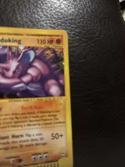 2003 Pokemon Aquapolis E-Reader Nidoking Holo H18/H32 Holo E Series - Image 4