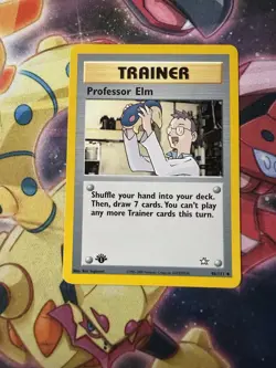 Pokemon TCG - Professor Elm Neo Genesis 96/111 1st Edition Uncommon - Image 1