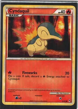 Cyndaquil 55/95 Common Call of Legends Pokemon NM - Image 1