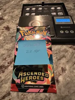 22.55g HEAVY -Pokemon Ascended Heroes Booster Pack -Possible GODU - Image 3
