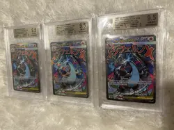 POKEMON BLACK STAR PROMO 023 MEGA CHARIZARD X EX UPC BGS 9.5 3x 10 SUBGRADE X3 - Image 1
