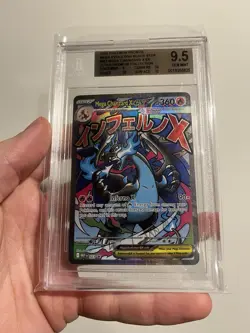 POKEMON BLACK STAR PROMO 023 MEGA CHARIZARD X EX UPC BGS 9.5 3x 10 SUBGRADE X3 - Image 3