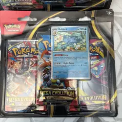Pokemon TCG Mega Evolution 3-Pack Blister Set of Psyduck and Golduck Sealed - Image 4