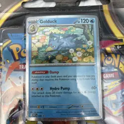 Pokemon TCG Mega Evolution 3-Pack Blister Set of Psyduck and Golduck Sealed - Image 5