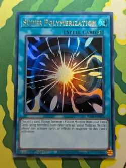 Yugioh Super Polymerization RA03-EN053 Ultra Rare 1st Edition NM - Image 1