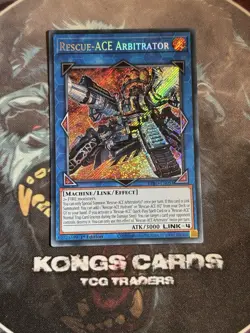 BPRO-EN051 Rescue-ACE Arbitrator Secret Rare 1st Edition YuGiOh NEW! - Image 1