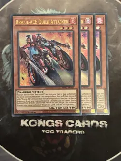 X3 BPRO-EN023 Rescue-ACE Quick Attacker Ultra Rare YuGiOh NEW! PLAYSET - Image 1