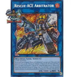 Yugioh! 1x Rescue-ACE Arbitrator BPRO-EN051 Secret Rare 1st Ed NM - Image 1