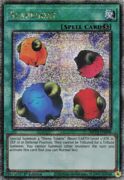 Yugioh MP24-EN008 - Scapegoat - Quarter Century Secret Rare - Image 1