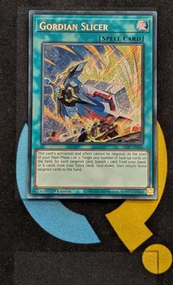 ALIN-EN066 Gordian Slicer Secret Rare 1st Edition YuGiOh - Image 1