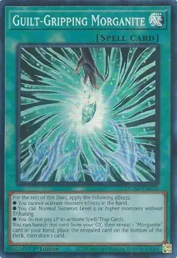 Guilt-Gripping Morganite DUAD-EN070 Super Rare YGO Yugioh Duelist's Advance - Image 1