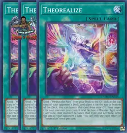 Yugioh! 3x Theorealize DUAD-EN054 Common 1st Ed NM - Image 1