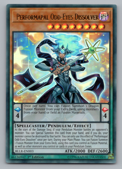 LP Performapal Odd-Eyes Dissolver - BLLR-EN003 - Ultra Rare 1st Edition Yugioh - Image 1