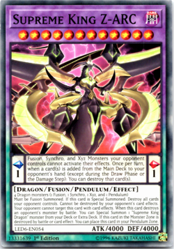 Supreme King Z-ARC - LED6-EN054 - Common - 1st Edition - Yugioh - Image 1