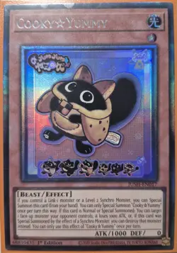 YuGiOh Cooky Yummy JUSH-EN017 Collector's Rare 1st Edition - Image 1