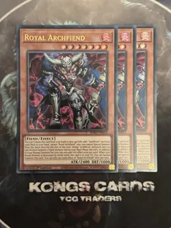 3X BPRO-EN014 Royal Archfiend Ultra Rare 1st Edition YuGiOh NEW! PLAYSET - Image 1