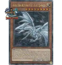 Yugioh Blue-Eyes Alternative White Dragon RA02-EN010 Quarter Century Secret Rare - Image 1