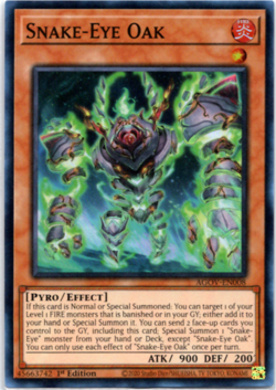 Snake-Eye Oak - AGOV-EN008 - Super Rare - 1st Edition Yugioh - Image 1