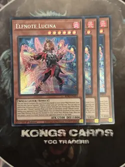 BPRO-EN010 Elfnote Lucina Secret Rare Secret Rare YuGiOh NEW! PLAYSET - Image 1