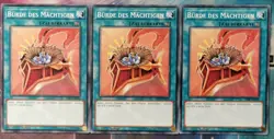 3x Burde des Machtigen YS18-DE030 COMMON DEUTSCH 1.Auflage PLAYSET NM Yu-Gi-Oh - Image 1