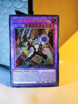YUGIOH!! Elementar-HELD Nebel-Neos CT15-DE001! Secret Rare! Near Mint. - Image 1