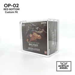 One Piece OP-02 Booster Box Acrylic Case With Magnetic Lid - Image 1