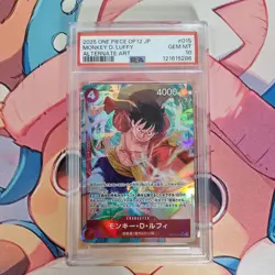 Monkey D Luffy PSA 10 Op12 Alternate Art 015 Japanese One Piece Card - Image 3