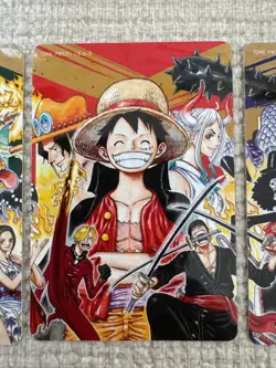 One Piece Luffy Shanks 3set Shueisha Natsucomi 2022 Double Sticker Eiichiro Oda - Image 3
