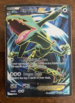 Pokemon TCG Rayquaza EX Full Art Holo Ultra Rare Card 104/108 Roaring Skies - Image 1