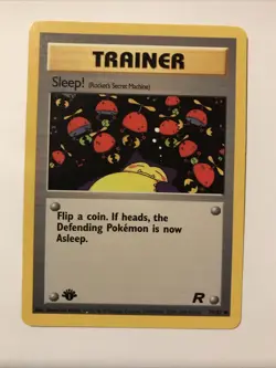SLEEP! - 79/82 - 1st Edition Team Rocket - Common - Pokemon Card - NM - Image 1