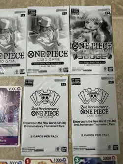 Bundle Lot Of One Piece Trading Card Promo Packs & Cards Sealed See Pictures - Image 2