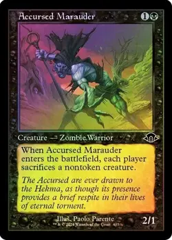 Accursed Marauder FOIL RETRO - 405 - Common Modern Horizons 3 MH3 MTG - Image 1